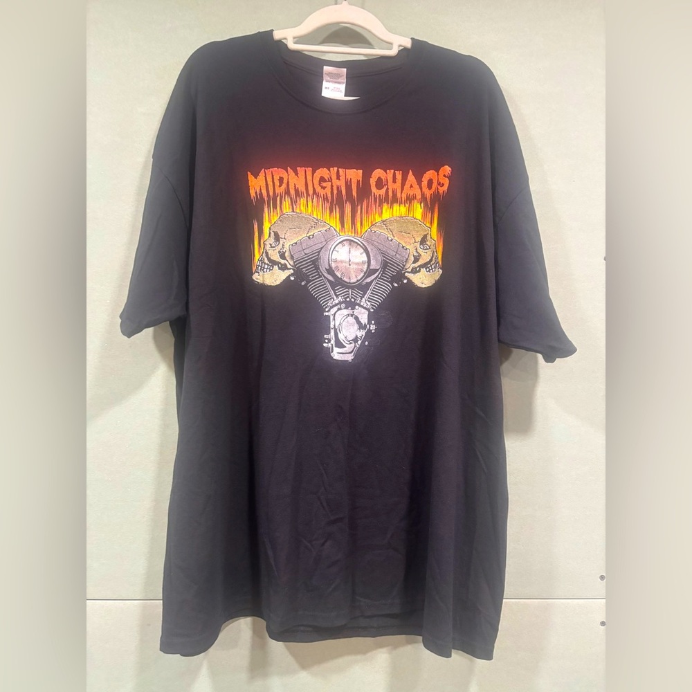Midnight Chaos Black Graphic T-Shirt